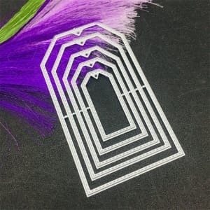 Steel Dies - Stitched Tags (Set of 5 dies)