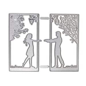 Steel Background Dies - Couple Grid (Set of 2 dies) (LC502)