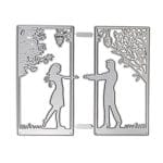 Steel Background Dies - Couple Grid (Set of 2 dies) (LC502)