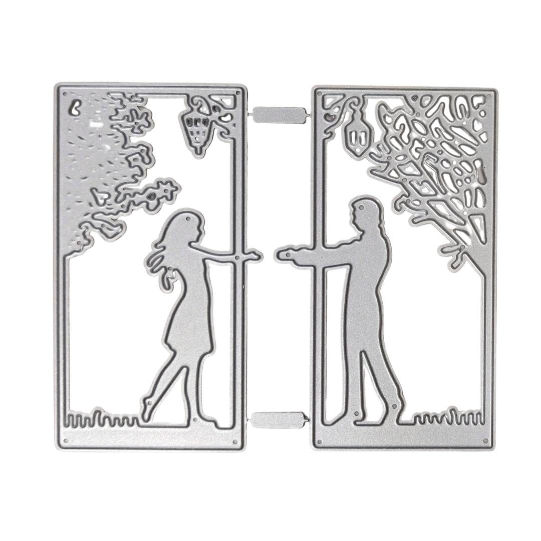 Steel Background Dies - Couple Grid (Set of 2 dies) (LC502) LC502 steel craft die Steel Background Dies - Couple Grid (Set of 2 dies) (LC502)