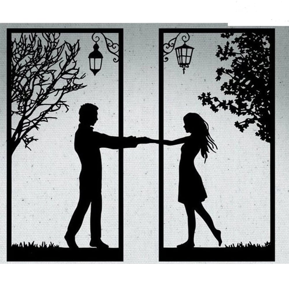 Steel Background Dies - Couple Grid (Set of 2 dies) (LC502) LC502 steel dies LC502_steel_dies