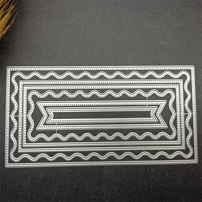 Steel Cutting Dies - Wavy Slimline (Set of 7 dies) LC535 steel dies Steel Cutting Dies - Wavy Slimline (Set of 7 dies)