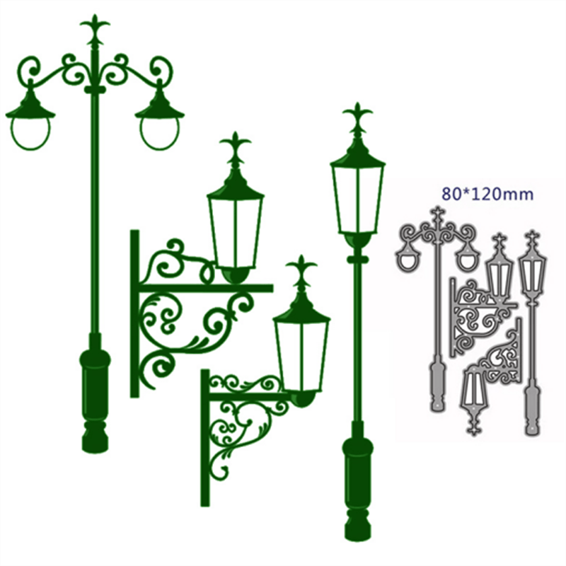 Steel Dies - Vintage Lamps (Set of 4 dies) LC772 steel dies Steel Dies - Vintage Lamps (Set of 4 dies)