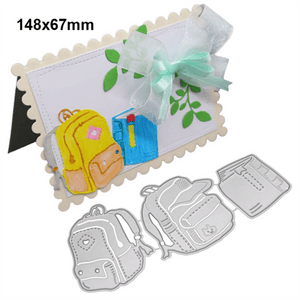 Steel Dies - Backpacks and Book (Set of 3 dies)