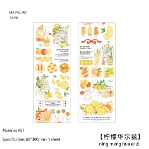 PET Clear Sticker Sheet - Summer