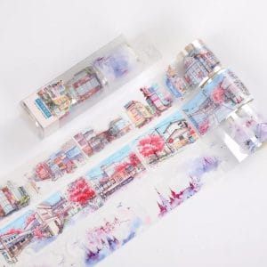 Clear PET Sticker Rolls Set - Houses (Pack of 3 rolls) (PCT-008)