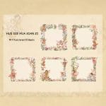 PET Clear Frame Stickers (10 pcs) - Design 6