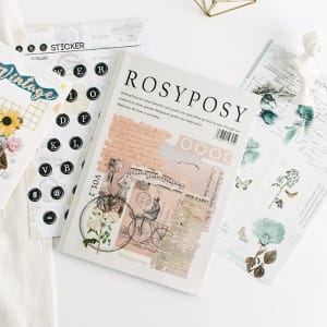 Journalling Sticker book with Elements (20 Sheets) - RosyPosy Vol. 2