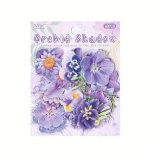 Journal Ephemera Clear PET Sticker Pack (60 pcs) – Orchid Shadow (YRHY)