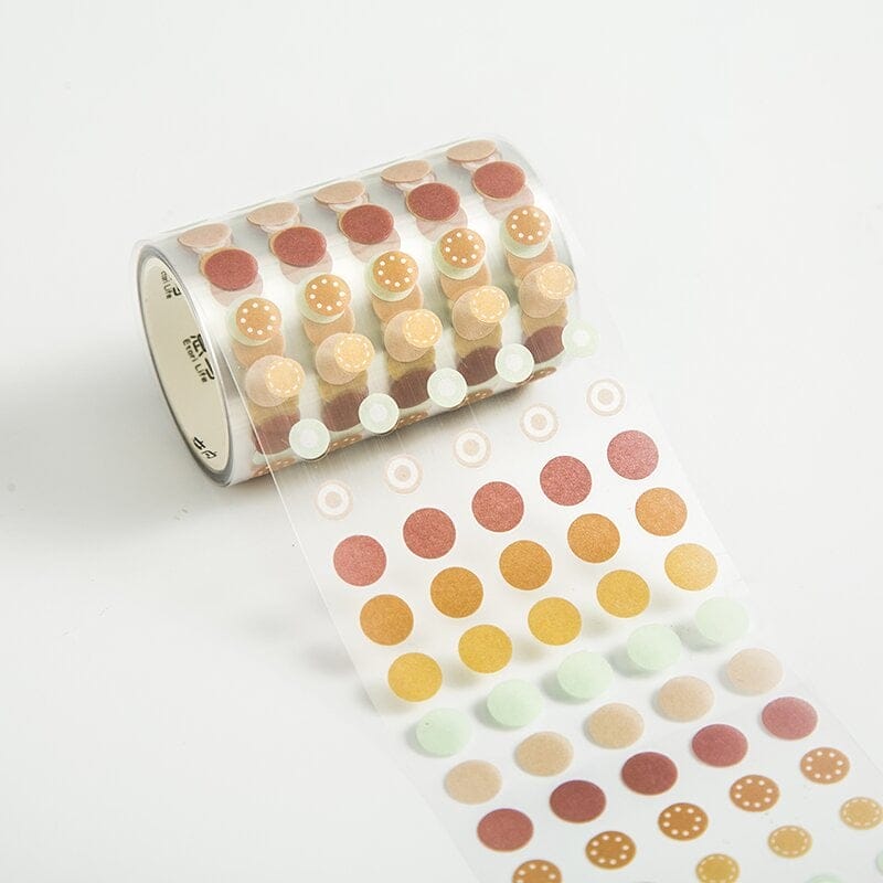 Clear PET Sticker Roll - Dots (Design 1) clear pet dot Stickers ETT20C001 Clear PET Sticker Roll - Dots (Design 1)