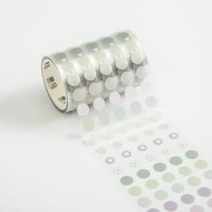 Clear PET Sticker Roll - Dots (Design 2)