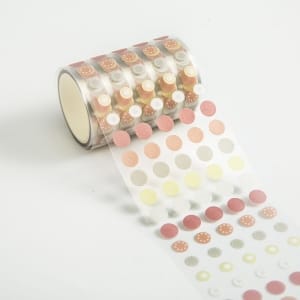 Clear PET Sticker Roll - Dots (Design 6)
