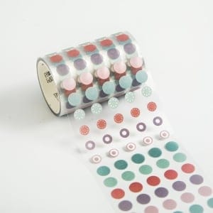 Clear PET Sticker Roll - Dots (Design 7)