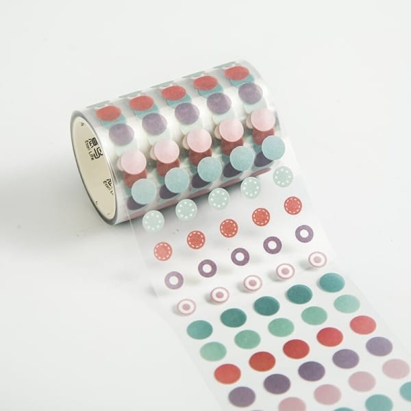 Clear PET Sticker Roll - Dots (Design 7)