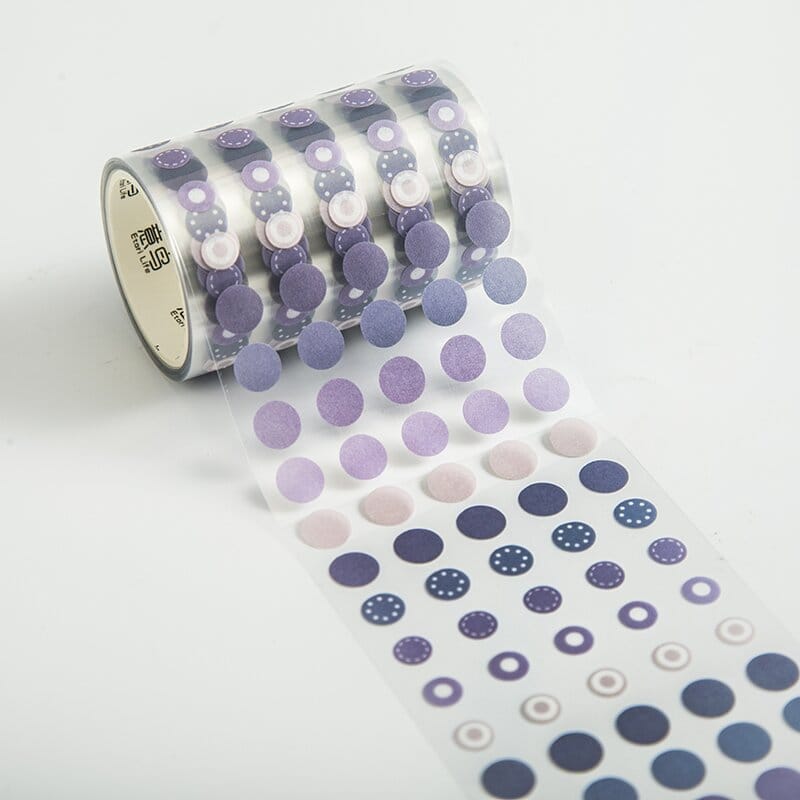 Clear PET Sticker Roll - Dots (Design 9) clear pet dot Stickers ETT20C009 Clear PET Sticker Roll - Dots (Design 9)