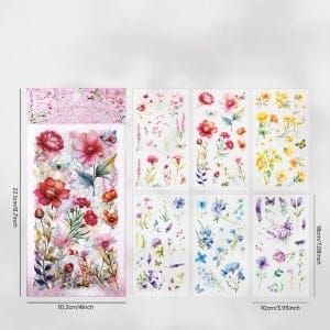 PET Clear Stickers (6 sheets) – Seek Tang Flower Official (QHHF)