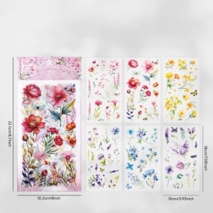 PET Clear Stickers (6 sheets) – Seek Tang Flower Official (QHHF)