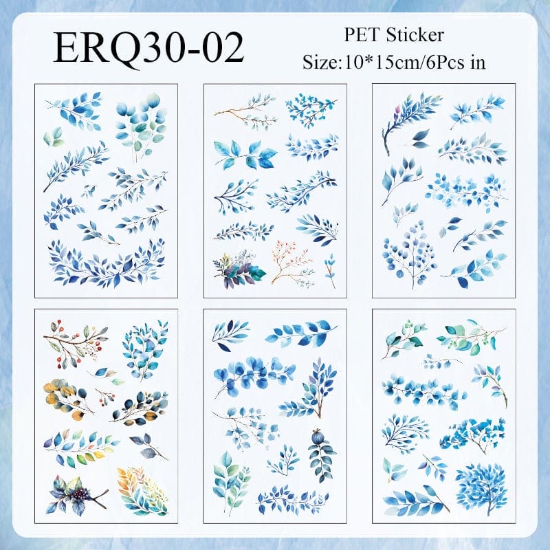 PET Clear Stickers (6 sheets) – Summer Breeze (SYMJ) pet clearSticker 6sheets Summer Breeze PET Clear Stickers (6 sheets) – Summer Breeze (SYMJ)