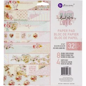 Prima Marketing Double-Sided Paper Pad 8"X8" 32/Pkg - Magic Love