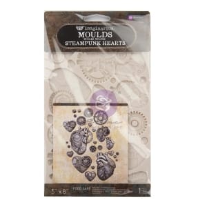 Prima Marketing Finnabair Decor Moulds 5"X8" - Steampunk Heart
