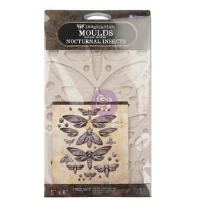 Prima Marketing Finnabair Decor Moulds 5"X8" - Nocturnal Insects