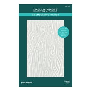 Spellbinders 3D Embossing Folder 5.5"X8.5" - Knock on Wood