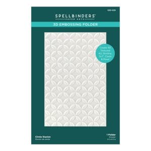 Spellbinders 3D Embossing Folder 5.5"X8.5" - Circle Illusion