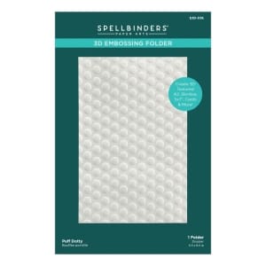 Spellbinders 3D Embossing Folder 5.5"X8.5" - Puff Dotty