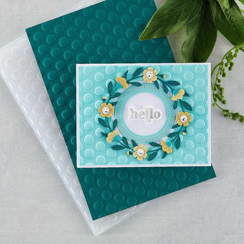 Spellbinders 3D Embossing Folder 5.5"X8.5" - Puff Dotty spellbinder 3d embossing folders E3D 036 1 spellbinder_3d_embossing_folders_E3D-036_1