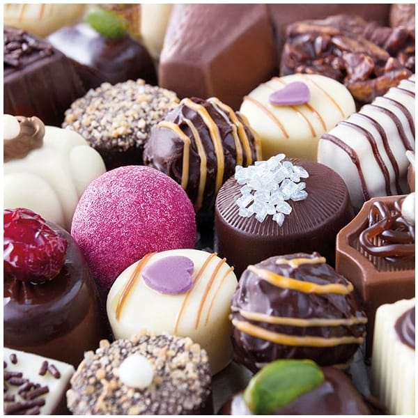 German Decoupage Napkins (5 pcs) - Luxury Chocolates