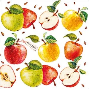 German Decoupage Napkins (5 pcs) - Sweet Apple