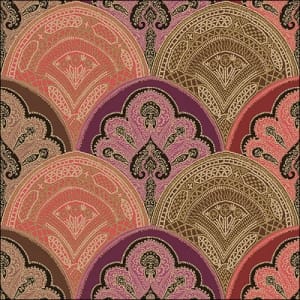 German Decoupage Napkins (5 pcs) - Mira Red (Ethnic Mandalas)