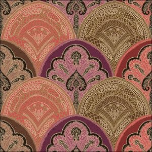 German Decoupage Napkins (5 pcs) - Mira Red (Ethnic Mandalas)