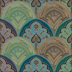 German Decoupage Napkins (5 pcs) - Mira Petrol (Ethnic Mandalas)