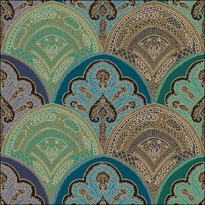 German Decoupage Napkins (5 pcs) - Mira Petrol (Ethnic Mandalas)