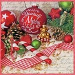 German Decoupage Napkins (5 pcs)  - Merry Little Christmas
