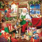 German Decoupage Napkins (5 pcs)  - Santas Workshop (Christmas)
