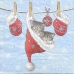 German Decoupage Napkins (5 pcs)  - Just Sleepy (Winter)