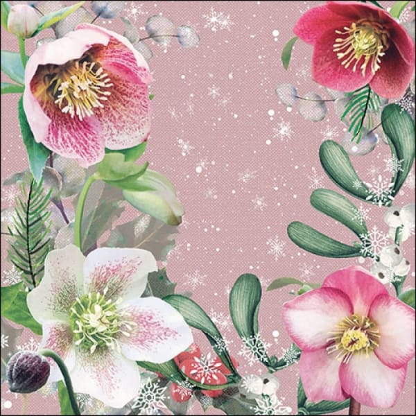 German Decoupage Napkins (5 pcs) - Oriental Rose