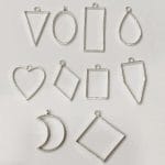 Metal Bezels or pendant for UV Resin (Pack of 10) - Silver