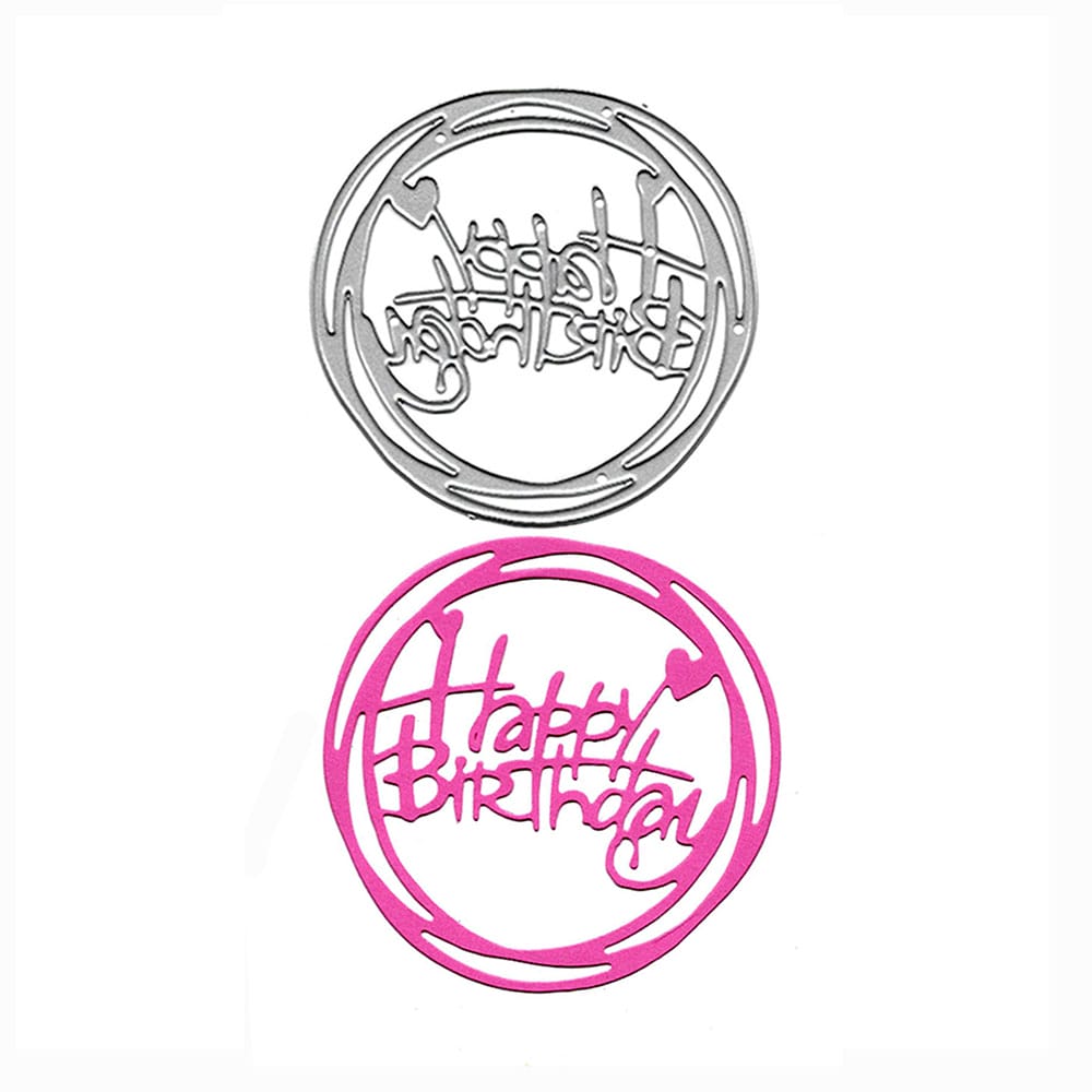 Steel Cutting Dies - Happy Birthday Circle