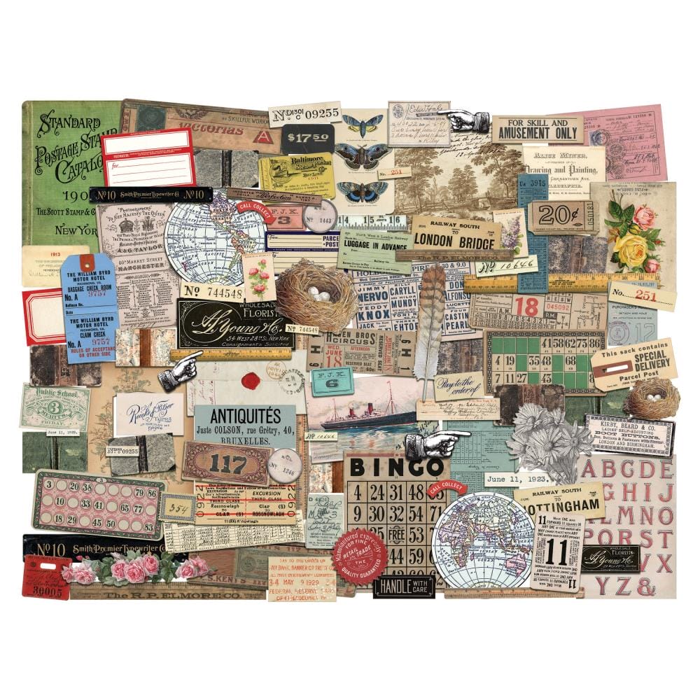Tim Holtz Idealogy Ephemera Pack 102/Pkg - Memoir tim holtz idealogy TH94221 Tim Holtz Idealogy Ephemera Pack 102/Pkg - Memoir