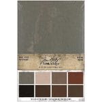 Tim Holtz Idealogy Paper Kraft-Stock Stack Cardstock Pad 6"X9" 24/Pkg - Neutral, 8 Colors/3 Each