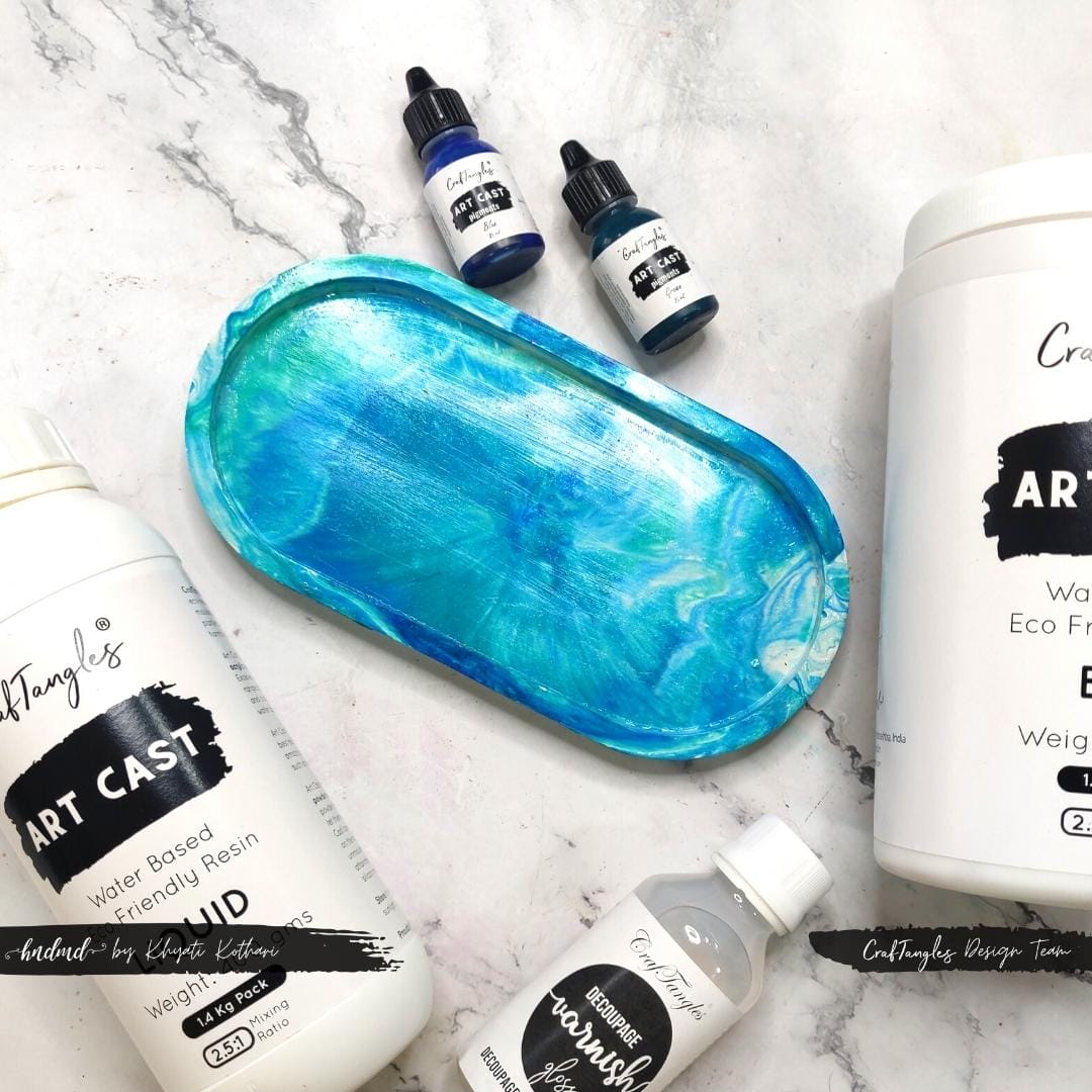 CrafTangles Art Cast (Jesmonite Alternative/ Eco Friendly Resin Alternative) (700 gm pack) 21 sq 21_sq