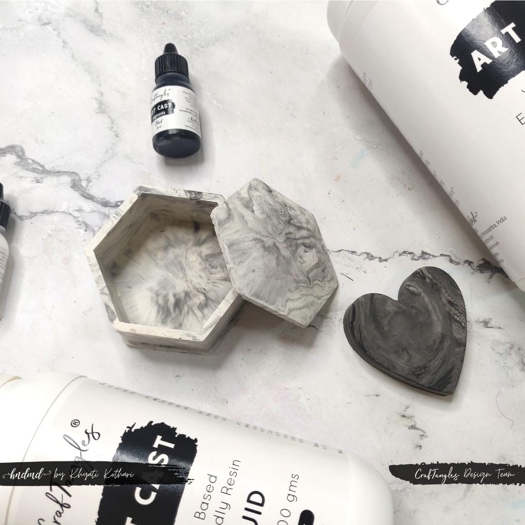 CrafTangles Art Cast (Jesmonite Alternative/ Eco Friendly Resin Alternative) (700 gm pack) 8 sq 8_sq