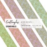 CrafTangles Journal Sticker Rolls (Pack of 5 designs) - Aged Roses 1