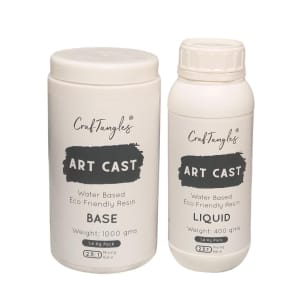 CrafTangles Art Cast (Jesmonite Alternative/ Eco Friendly Resin Alternative) (1400 gm pack)
