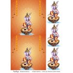CrafTangles A4 Transfer It Sheets - Ganpati Bappa 2
