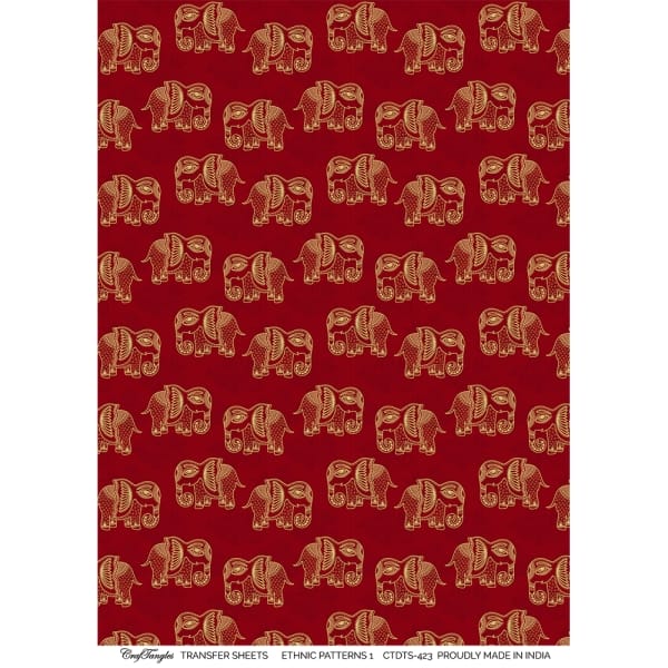 CrafTangles A4 Transfer It Sheets - Ethnic Patterns 1