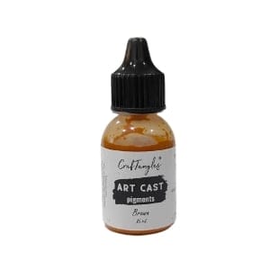CrafTangles Art Cast Pigment (Jesmonite Alternative/ Eco Friendly Resin Alternative) (15 ml) - Brown